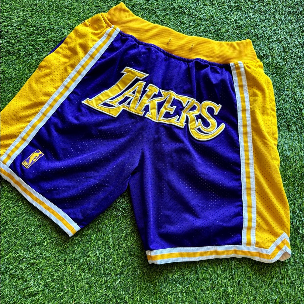 Mitchell and Ness Just Don NBA Los Angeles Lakers Basketball Mesh Shorts